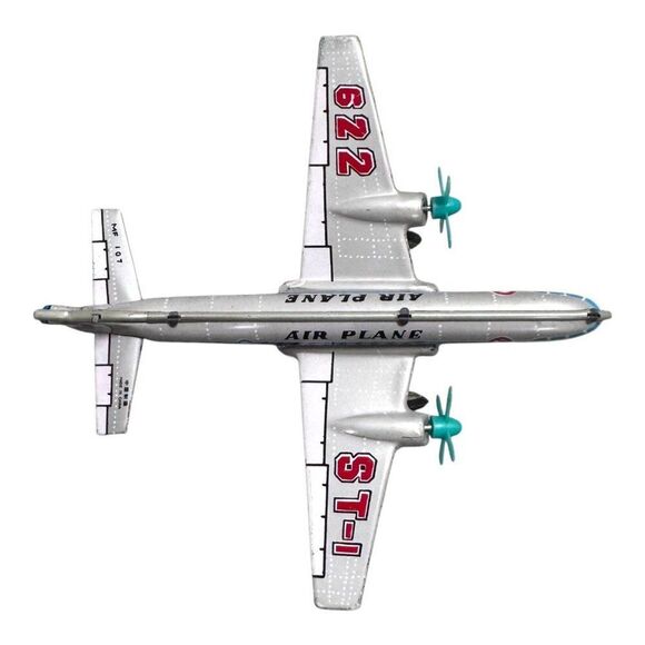 Vintage Tin Toy Airplane ST-1 Model 622 Collectible Original Box Collectors - Picture 3 of 6